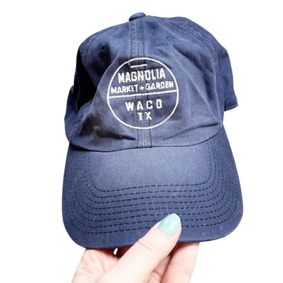 Magnolia Market & Garden Waco TX Unisex Blue Washed Baseball Style Hat - Picture 8 of 16
